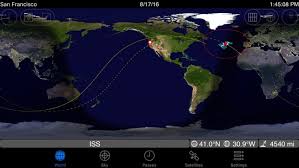 Iss spotter gives you a slick forecast to show when the iss will be visible, plus you can set alarms so you don't miss a fly over. Goisswatch Iss Tracking On The App Store