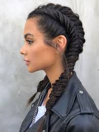 This video shows how to make a french fish tail braid, side swept across the back of the head. 47 Best African Fishtail Braids Hairstyle 2019 For Black Hair Styleuki