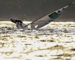 Боуместер марит (bouwmeester marit) парусный спорт нидерланды 17.06.1988. Marit Bouwmeester Of The Netherlands Tries To Sail In Heavy Wind Ahead Of The Postponed Women S Laser Radial Medal Race Of The R Sailing Yacht Sailing Olympics