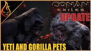 How To Get The Yeti And Gorilla Pets Update Video Conan Exiles 2019 Youtube