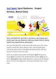 Motifnya cantik dengan harga grosir sprei. Doc Jual Sprei Star Grosir Sprei Bedcover Sprei Bed Cover Murah Toko Sprei Bedcover 081212312065 Hafiz Collection Academia Edu