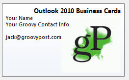 Check spelling or type a new query. How To Create A Business Card Signature In Outlook 2010