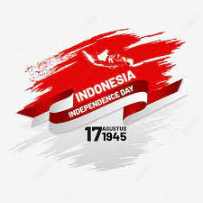 Indonesia Independence Day With Red And White Ribbon Vector Illustration Indonesia 75th 75 Png And Vector With Transparent Background For Free Download Ilustrasi Vektor Lukisan Batu Bendera