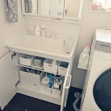 バス トイレ シルバー 白基調 洗面所 収納 洗濯機周り などのインテリア実例 2018 02 15 11 19 48 roomclip ルームクリップ インテリア 収納 洗面所 収納 バスルーム 収納 アイデア