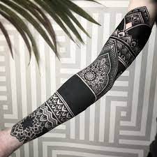 Ornamental Tattoo Artist Jack Peppiette Artwoonz Geometric Sleeve Tattoo Tattoos Blackwork Tattoo