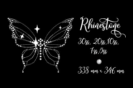 Download Butterfly Rhinestone Svg Cut File By Creative Fabrica Crafts Creative Fabrica PSD Mockup Templates