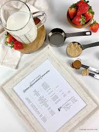 It is so handy to have free printable kitchen reference charts to make it easy for me! Measurement Conversion Chart Printable Kitchen Tool Living Locurto