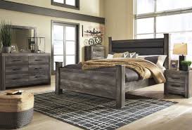 Start with a bed style and let the rest of the décor follow or fall in love with a single piece and synchronize accordingly. Wynnlow Gray Upholstered Poster Bedroom Set Grey Bedroom Furniture Bedroom Sets For Sale King Bedroom Sets