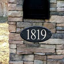 Mailbox address number plate # 3. The Slate Masons Carved Slate Address Plaque Stone Marker Plaque 1 Line Mailbox Sign Reviews Wayfair