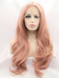 You're brunette with long, thick hair. K Ryssma Fashion Baby Pink Wigs Long Wavy Lace Front Wig Mixed Color Light Pink Synthetic Hair Natural Looking Half Hand Tied Heat Resistant Fiber 22 Inch Amazon Co Uk Beauty