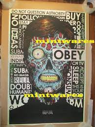 They Live Obey Conform Sleep Buy Alien Giclee Art Print Poster 24x36 Mondo  NEW | eBay