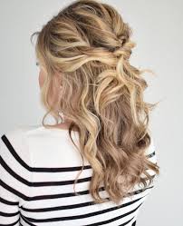 We've found all the wedding hair inspiration you need with these wedding hairstyles for medium length hair. Curly Half Updo By K8smallthings Medium Hair Styles Medium Length Hair Styles Hair Styles