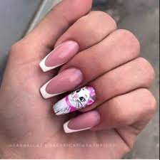50 Fun Cartoon Nail Designs The Glossychic Cartoon Nail Designs Nail Designs Short Acrylic Nails