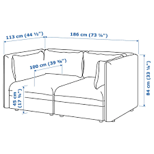 Ikea Vallentuna Modular Loveseat Orrsta Light Gray Vallentuna Flexible Furniture Love Seat