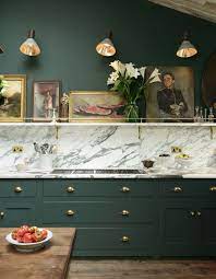 60 Kitchens That Make A Case For Color Kitchen Interior Green Kitchen Cabinets Kitchen Cabinet Colors