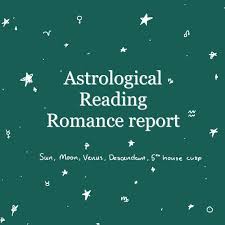 Romance Astrological Natal Chart Reading Sun Moon Ascendant Planets And Aspects Zodiac Sign Natal Chart Report