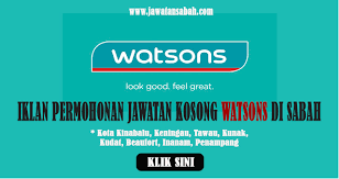 Minima pmr, spm dan gaji lumayan. Iklan Pengambilan Pekerja Watsons Di Sabah Jawatan Kosong Sabah