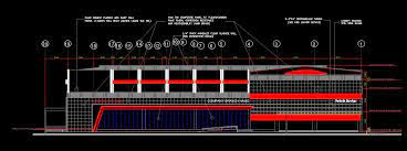 Here ground floor accommodates front open area for parking and new cars unloading, big showroom with car display, car service area, service workshop, ramp going towards terrace for new cars storage. Car Showroom Design Cad Files Dwg Files Plans And Details