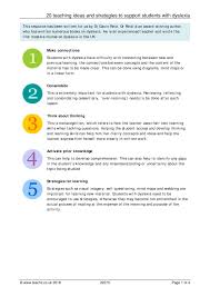 They may also have a hard time with reading comprehension, spelling, and. Dyslexia In The Classroom 20 Teaching Ideas And Strategies To Support Students With Dyslexia Send Teachit