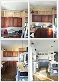 So they look super squatty. Stacked Kitchen Cabinets 10 Foot Ceiling