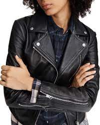 Rag Bone Mack Leather Biker Jacket Burgundy Womens Biker Jacket Biker Jacket Biker Chic