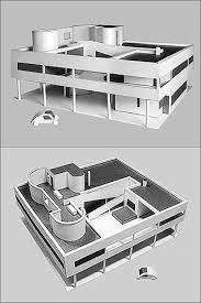 Paper Landmark Le Corbusier Villa Savoye Construction Model Kit New Corbusier Architecture Lego Architecture Le Corbusier