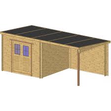 Questo era tutto ciò che devi sapere per quanto riguarda i permessi per casette in legno. Casetta 9m Plus Con Tettoia In Legno Marrone Gardy Shelter