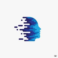 Tech Logo Best 3d Artificial Intelligence Blue Computer Digital Face Head Human Logo Logotyp Human Logo Design Tech Logos Beautiful Logos Design