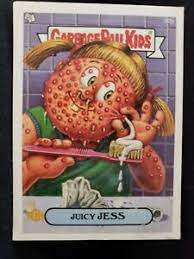 May 26, 2021 · garbage pail kids is a series of sticker trading cards produced by the topps company, which were originally released in 1985 and designed to parody the cabbage patch kids dolls, which were popular at the time. Garbage Pail Kids Cards Juicy Jess Ebay