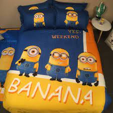 Minion sheets this is not enough to start here. Minion Comforter Set Twin Queen King Size