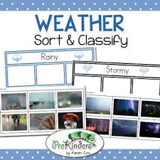 Weather Sort Classify Preschool Weather Weather Theme Weather Lessons