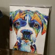 Black And White Boxer Dog Art Dog Art Print Painting Hunting Hunter Labs Black Lab Labrador Etsy Boxer Dogs Art Dog Pop Art Dog Art