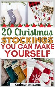 Fabric ribbon scissors and a glue gun are all you need to follow this no if you like stocking decorating ideas you might love these ideas holidays halloweenhalloween. 20 Christmas Stocking Ideas Fam Will Love Craftsy Hacks