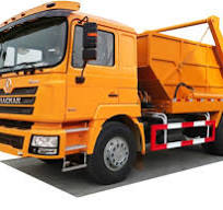 China High Quality SHACMAN Swing Arm Garbage Truck ...