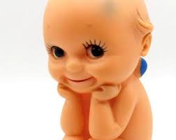 KEWPIE, ROSE O' NEIL Cameo. Rubber.