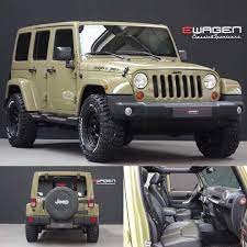 Online 2014 Jeep Wrangler Jk Unlimited Sahara In Commando Green Only 32600 Km And All Options