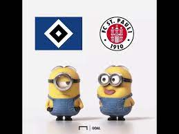 Wir planen mit einer stadionauslastung, die mindestens so hoch sein wird wie zum ersten spiel gegen holstein kiel. Hsv St Pauli Minions Youtube