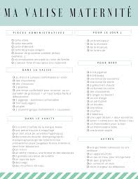 Checklist La Valise De Maternite En 2020 Liste Maternite Maternite Conseils Bebe