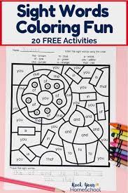 Sight word memory match iii. Sight Words Coloring Pages For Fantastic Reading Fun