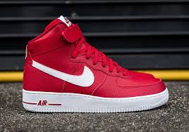 Air force 1 white red. Nike Air Force 1 High Gym Red Perforated 315121 606 Sneakernews Com Nike Air Nike Shoes Air Force Nike Air Force Ones