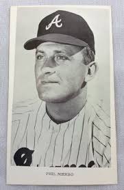 1968 Phil Niekro, Atlanta Braves Team Issue Photo Card (HOF)