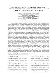 Check spelling or type a new query. Pdf Pengembangan Media Pembelajaran Matematika Berkarakter Melalui Permainan Edukatif Matcindo Sebagai Learning Exercise Bagi Siswa