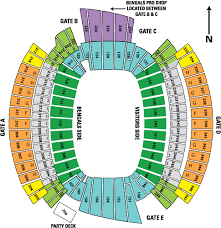 Details About 2 Cincinnati Bengals Coa Psl Field Level Seat Licenses Sec 160 Row 12 Tunnel