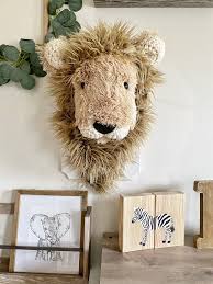 Maybe you would like to learn more about one of these? Felt Wall Mounted Animal Head Safari Theme Wall Decor Leopold Lion Faux Taxidermy Lion Home Decor Taxidermy Curiosities Delage Com Br