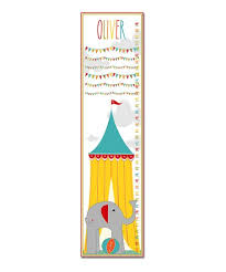 Finny And Zook Circus Elephant Personalized Growth Chart