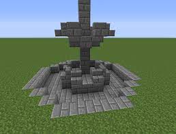 How To Build A Fountain In Minecraft With 12 Easy Steps On Behance Minecraft Fountain Minecraft Statues Minecraft Castle Blueprints