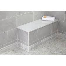 When autocomplete results are available use up and down arrows to review and enter to select. Carrara Marble 17 X 49 In Rectangle Shower Bench 17 X 49 100582956 Floor And Decor