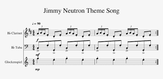 Jimmy Neutron Theme Song Sheet Music 1 Of 1 Pages Binary Sunset Theme Trumpet Png Image Transparent Png Free Download On Seekpng