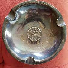 Antique Sterling Silver Ashtray Coin 1870 188 grams Peru In Sol Por La  Union Sun | eBay
