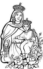 Virgen del carmen para colorear. Para Colorear Virgen Del Carmen Para Colorear